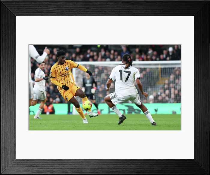 Framed Print : Fulham v Brighton and Hove Albion Premier League 24JAN26 Framed Print : Fulham v Brighton and Hove Albion Premier League 24JAN26