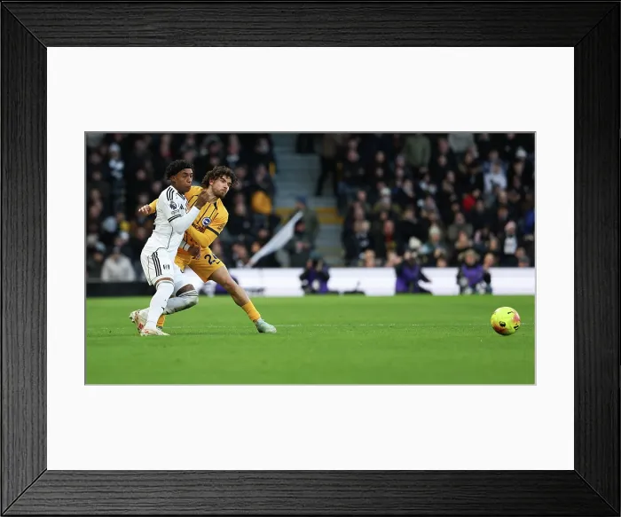 Framed Print : Fulham v Brighton and Hove Albion Premier League 24JAN26 Framed Print : Fulham v Brighton and Hove Albion Premier League 24JAN26