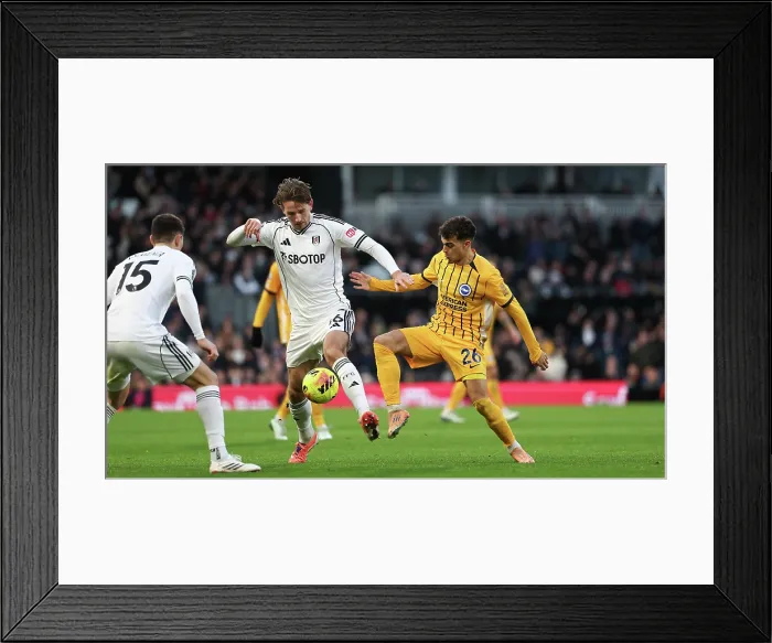 Framed Print : Fulham v Brighton and Hove Albion Premier League 24JAN26 Framed Print : Fulham v Brighton and Hove Albion Premier League 24JAN26