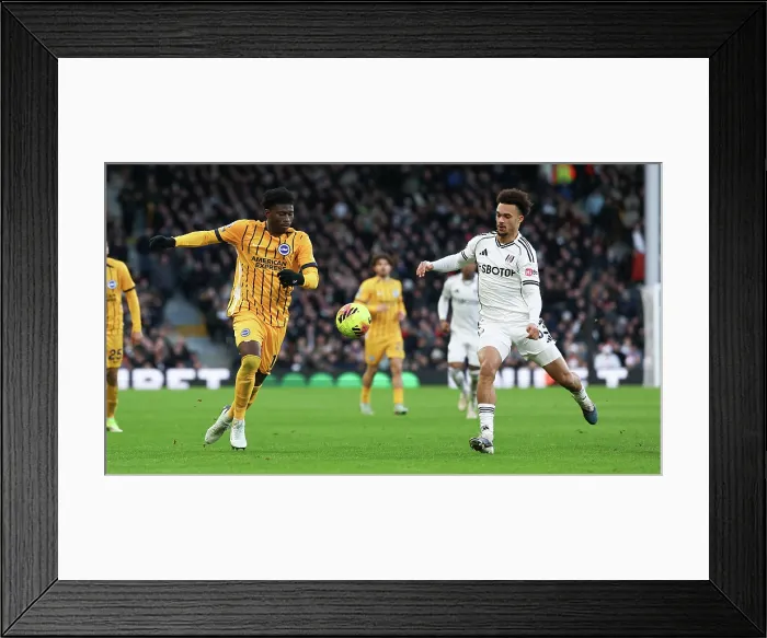 Framed Print : Fulham v Brighton and Hove Albion Premier League 24JAN26 Framed Print : Fulham v Brighton and Hove Albion Premier League 24JAN26