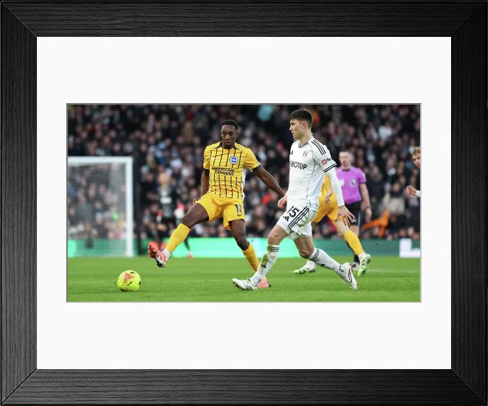 Framed Print : Fulham v Brighton and Hove Albion Premier League 24JAN26 Framed Print : Fulham v Brighton and Hove Albion Premier League 24JAN26