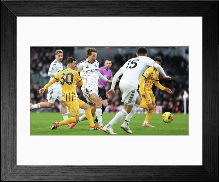 Framed Print : Fulham v Brighton and Hove Albion Premier League 24JAN26 Framed Print : Fulham v Brighton and Hove Albion Premier League 24JAN26