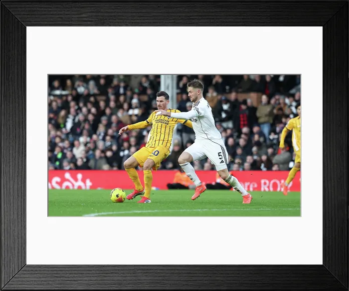 Framed Print : Fulham v Brighton and Hove Albion Premier League 24JAN26 Framed Print : Fulham v Brighton and Hove Albion Premier League 24JAN26