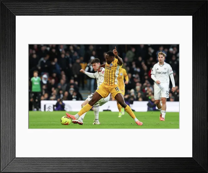 Framed Print : Fulham v Brighton and Hove Albion Premier League 24JAN26 Framed Print : Fulham v Brighton and Hove Albion Premier League 24JAN26