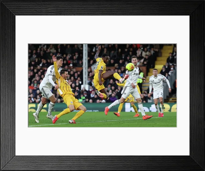 Framed Print : Fulham v Brighton and Hove Albion Premier League 24JAN26 Framed Print : Fulham v Brighton and Hove Albion Premier League 24JAN26