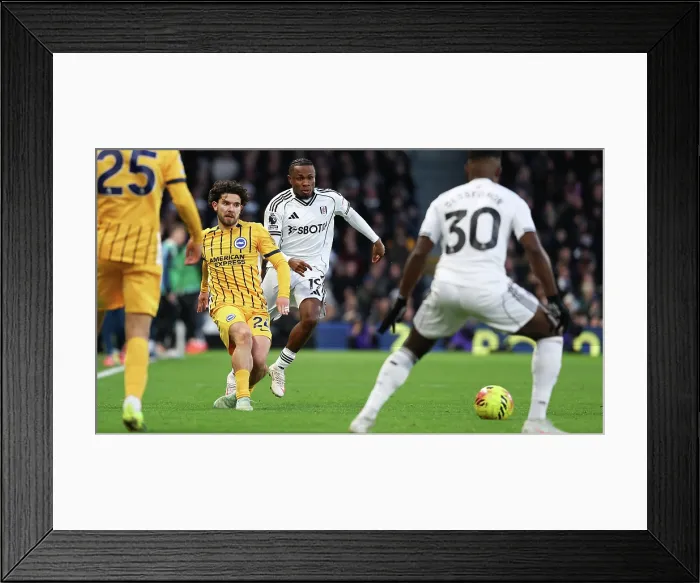 Framed Print : Fulham v Brighton and Hove Albion Premier League 24JAN26 Framed Print : Fulham v Brighton and Hove Albion Premier League 24JAN26