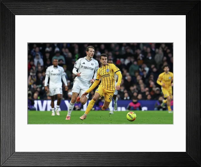 Framed Print : Fulham v Brighton and Hove Albion Premier League 24JAN26 Framed Print : Fulham v Brighton and Hove Albion Premier League 24JAN26