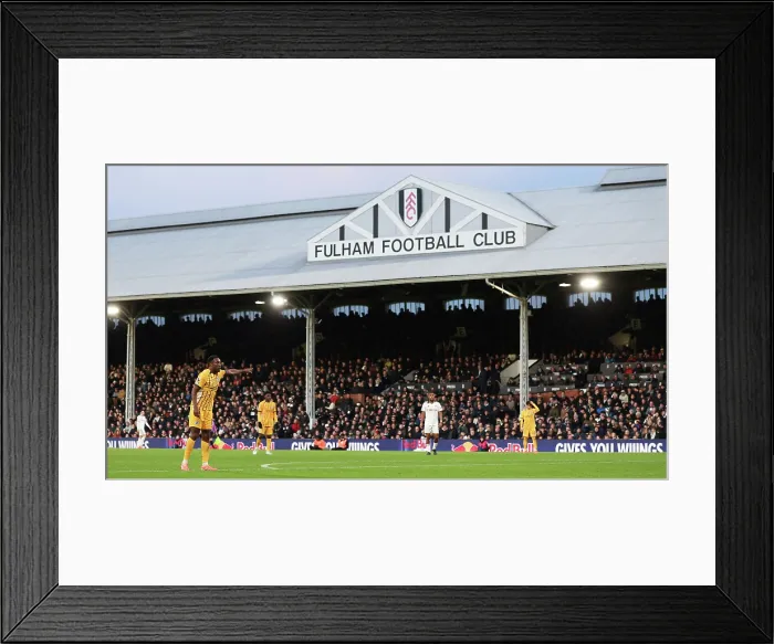 Framed Print : Fulham v Brighton and Hove Albion Premier League 24JAN26 Framed Print : Fulham v Brighton and Hove Albion Premier League 24JAN26