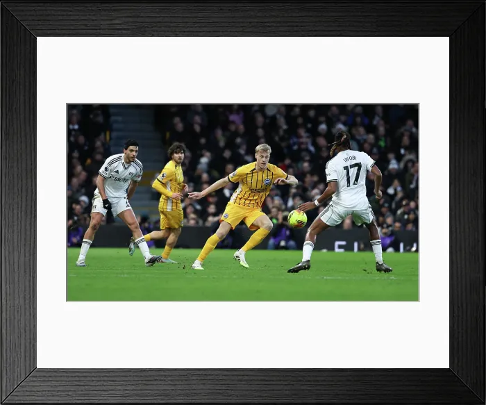 Framed Print : Fulham v Brighton and Hove Albion Premier League 24JAN26 Framed Print : Fulham v Brighton and Hove Albion Premier League 24JAN26