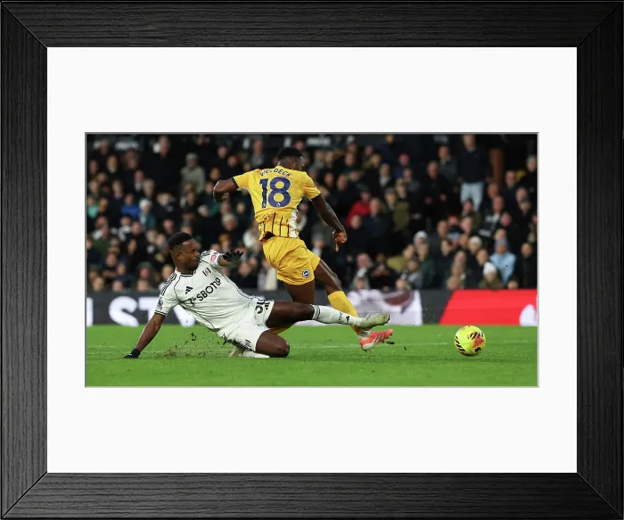 Framed Print : Fulham v Brighton and Hove Albion Premier League 24JAN26 Framed Print : Fulham v Brighton and Hove Albion Premier League 24JAN26