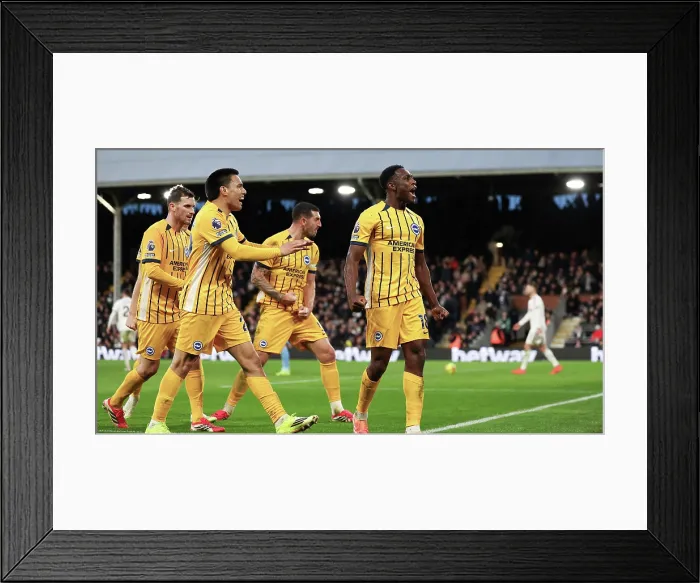 Framed Print : Fulham v Brighton and Hove Albion Premier League 24JAN26 Framed Print : Fulham v Brighton and Hove Albion Premier League 24JAN26