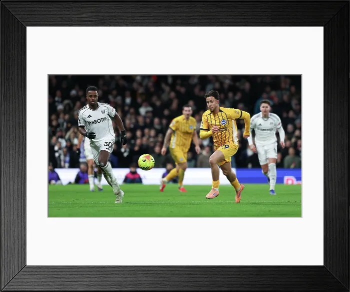 Framed Print : Fulham v Brighton and Hove Albion Premier League 24JAN26 Framed Print : Fulham v Brighton and Hove Albion Premier League 24JAN26