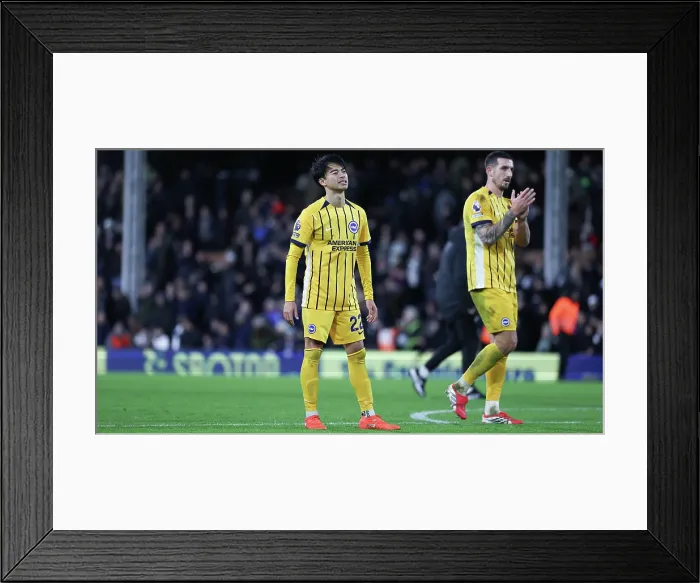 Framed Print : Fulham v Brighton and Hove Albion Premier League 24JAN26 Framed Print : Fulham v Brighton and Hove Albion Premier League 24JAN26