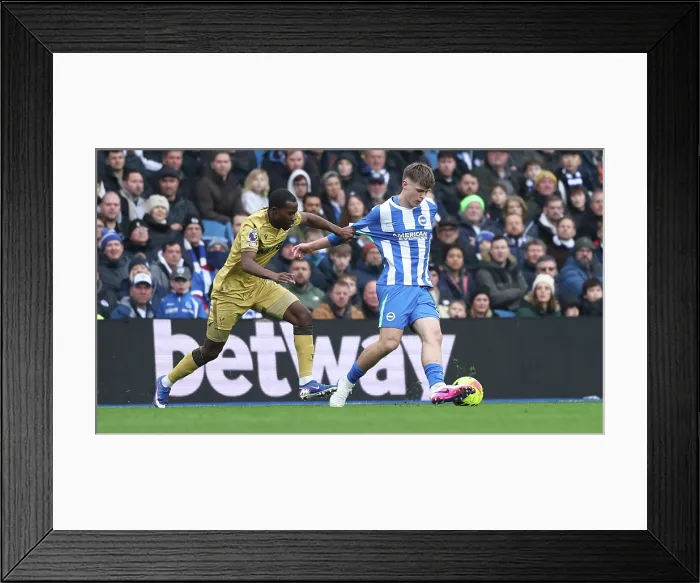 Framed Print : Brighton and Hove Albion v Crystal Palace Premier League 08FEB26 Framed Print : Brighton and Hove Albion v Crystal Palace Premier League 08FEB26