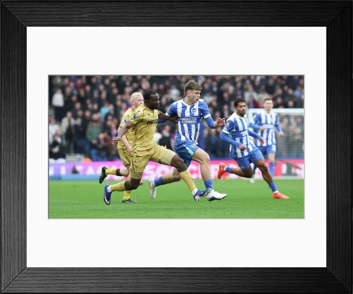 Framed Print : Brighton and Hove Albion v Crystal Palace Premier League 08FEB26 Framed Print : Brighton and Hove Albion v Crystal Palace Premier League 08FEB26