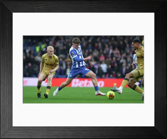 Framed Print : Brighton and Hove Albion v Crystal Palace Premier League 08FEB26 Framed Print : Brighton and Hove Albion v Crystal Palace Premier League 08FEB26