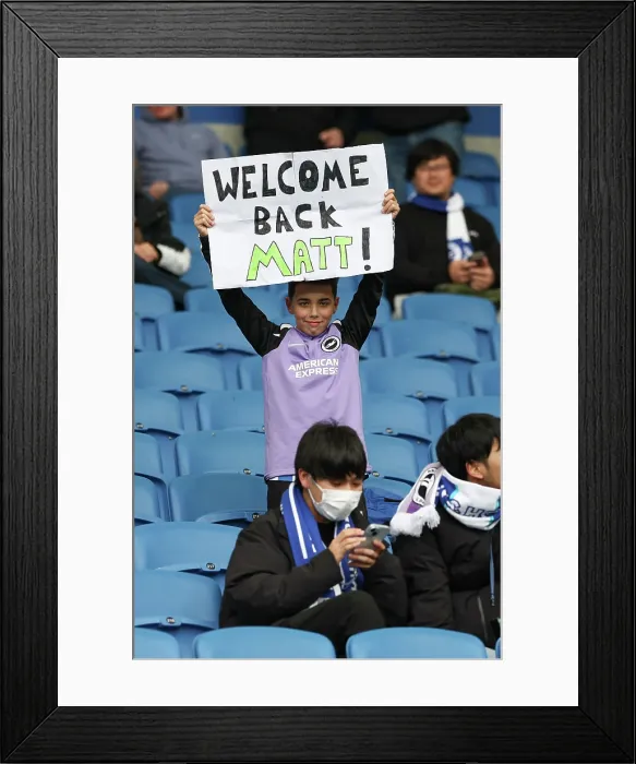 Framed Print : Brighton and Hove Albion v Crystal Palace Premier League 08FEB26 Framed Print : Brighton and Hove Albion v Crystal Palace Premier League 08FEB26