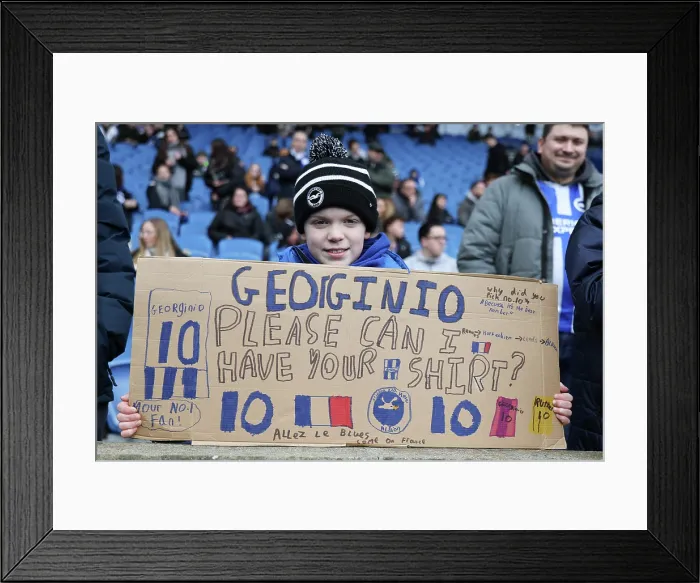 Framed Print : Brighton and Hove Albion v Crystal Palace Premier League 08FEB26 Framed Print : Brighton and Hove Albion v Crystal Palace Premier League 08FEB26