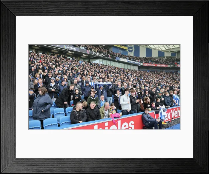 Framed Print : Brighton and Hove Albion v Crystal Palace Premier League 08FEB26 Framed Print : Brighton and Hove Albion v Crystal Palace Premier League 08FEB26