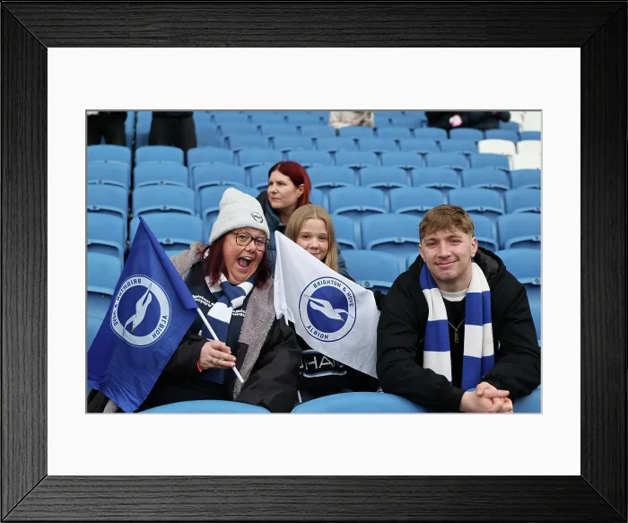 Framed Print : Brighton and Hove Albion v Crystal Palace Premier League 08FEB26 Framed Print : Brighton and Hove Albion v Crystal Palace Premier League 08FEB26