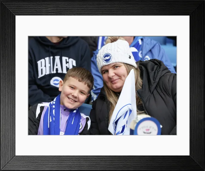Framed Print : Brighton and Hove Albion v Crystal Palace Premier League 08FEB26