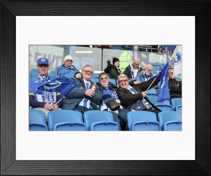 Framed Print : Brighton and Hove Albion v Crystal Palace Premier League 08FEB26 Framed Print : Brighton and Hove Albion v Crystal Palace Premier League 08FEB26