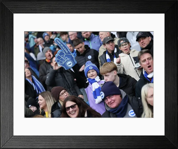 Framed Print : Brighton and Hove Albion v Crystal Palace Premier League 08FEB26 Framed Print : Brighton and Hove Albion v Crystal Palace Premier League 08FEB26