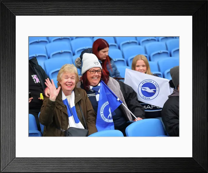 Framed Print : Brighton and Hove Albion v Crystal Palace Premier League 08FEB26 Framed Print : Brighton and Hove Albion v Crystal Palace Premier League 08FEB26