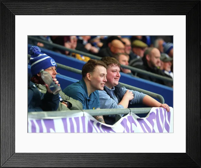 Framed Print : Brighton and Hove Albion v Crystal Palace Premier League 08FEB26 Framed Print : Brighton and Hove Albion v Crystal Palace Premier League 08FEB26
