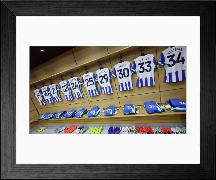 Framed Print : Aston Villa v Brighton and Hove Albion Premier League 11FEB26 Framed Print : Aston Villa v Brighton and Hove Albion Premier League 11FEB26