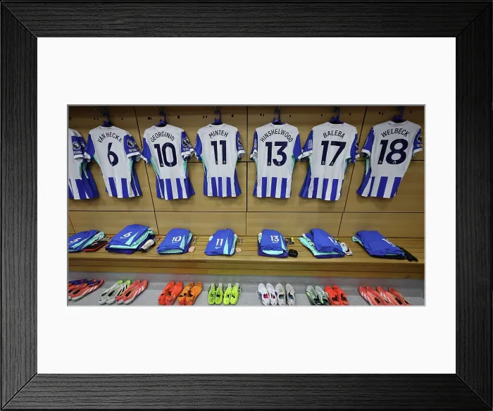 Framed Print : Aston Villa v Brighton and Hove Albion Premier League 11FEB26 Framed Print : Aston Villa v Brighton and Hove Albion Premier League 11FEB26