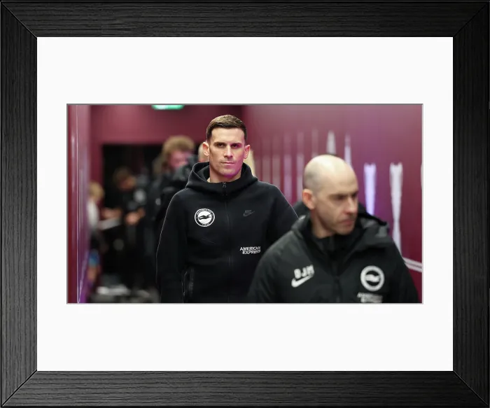 Framed Print : Aston Villa v Brighton and Hove Albion Premier League 11FEB26 Framed Print : Aston Villa v Brighton and Hove Albion Premier League 11FEB26