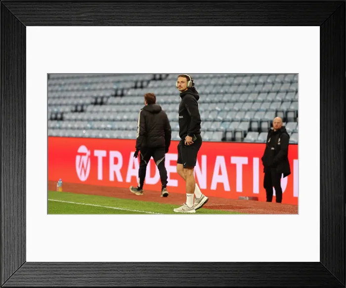Framed Print : Aston Villa v Brighton and Hove Albion Premier League 11FEB26 Framed Print : Aston Villa v Brighton and Hove Albion Premier League 11FEB26