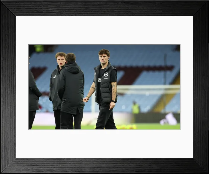 Framed Print : Aston Villa v Brighton and Hove Albion Premier League 11FEB26 Framed Print : Aston Villa v Brighton and Hove Albion Premier League 11FEB26