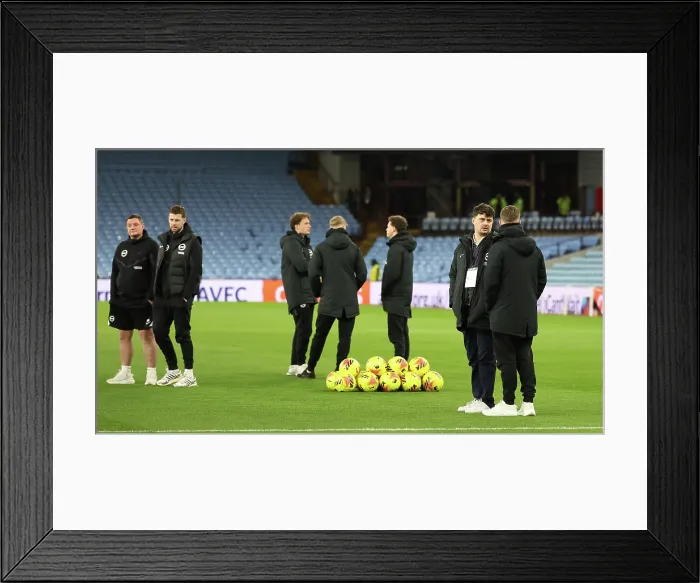 Framed Print : Aston Villa v Brighton and Hove Albion Premier League 11FEB26 Framed Print : Aston Villa v Brighton and Hove Albion Premier League 11FEB26