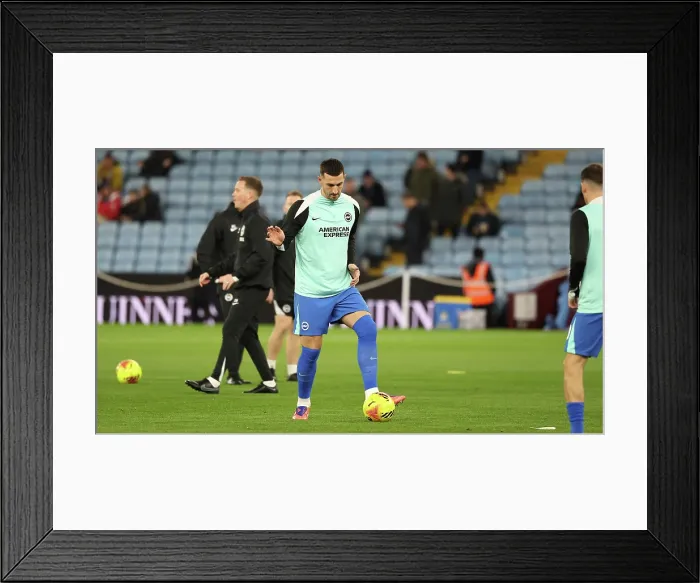 Framed Print : Aston Villa v Brighton and Hove Albion Premier League 11FEB26 Framed Print : Aston Villa v Brighton and Hove Albion Premier League 11FEB26