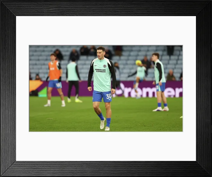 Framed Print : Aston Villa v Brighton and Hove Albion Premier League 11FEB26 Framed Print : Aston Villa v Brighton and Hove Albion Premier League 11FEB26