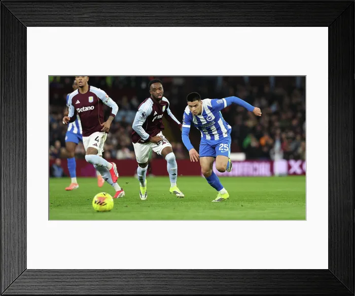 Framed Print : Aston Villa v Brighton and Hove Albion Premier League 11FEB26 Framed Print : Aston Villa v Brighton and Hove Albion Premier League 11FEB26