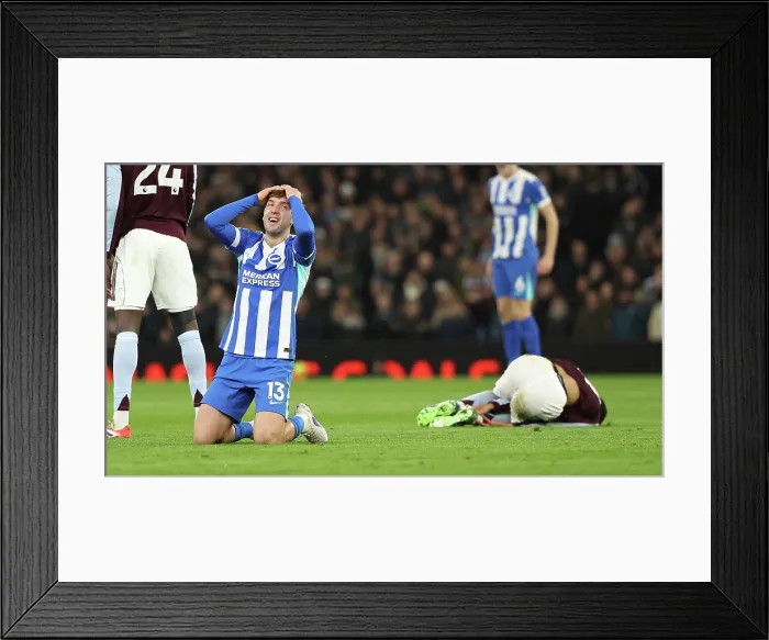 Framed Print : Aston Villa v Brighton and Hove Albion Premier League 11FEB26 Framed Print : Aston Villa v Brighton and Hove Albion Premier League 11FEB26