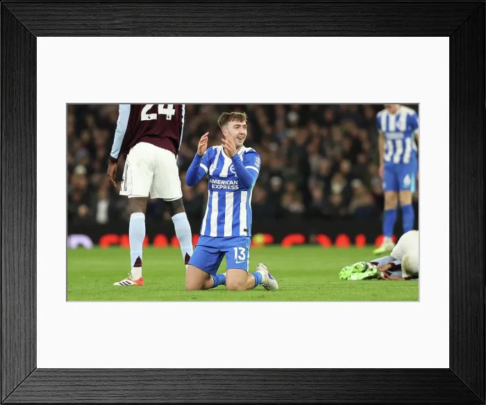 Framed Print : Aston Villa v Brighton and Hove Albion Premier League 11FEB26 Framed Print : Aston Villa v Brighton and Hove Albion Premier League 11FEB26