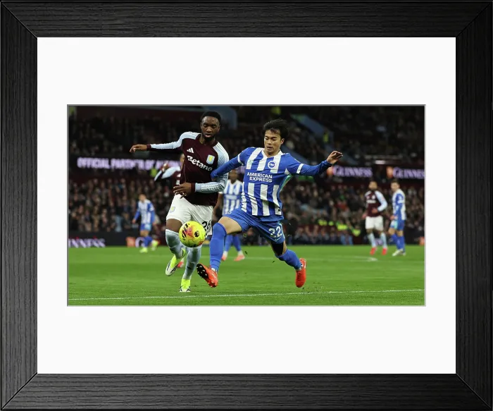 Framed Print : Aston Villa v Brighton and Hove Albion Premier League 11FEB26 Framed Print : Aston Villa v Brighton and Hove Albion Premier League 11FEB26