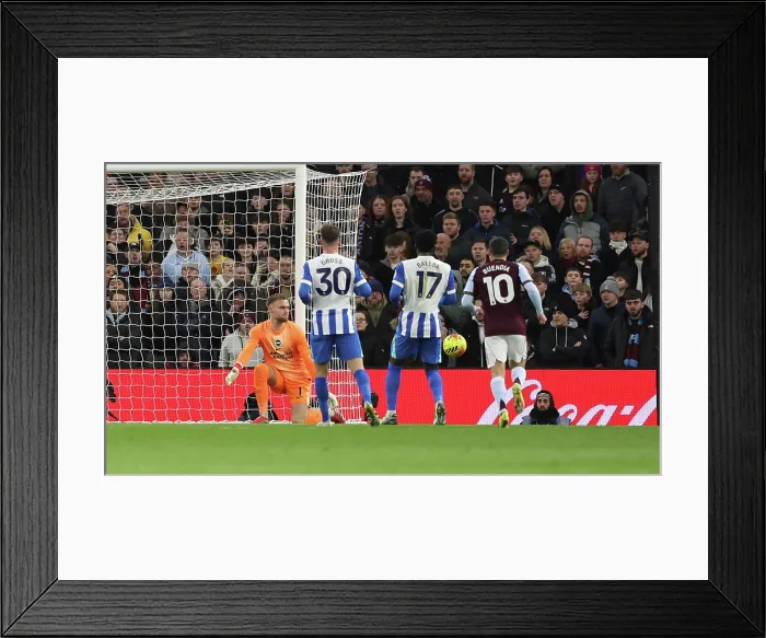 Framed Print : Aston Villa v Brighton and Hove Albion Premier League 11FEB26 Framed Print : Aston Villa v Brighton and Hove Albion Premier League 11FEB26