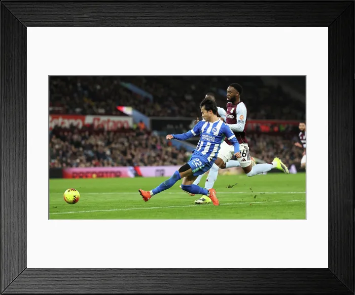 Framed Print : Aston Villa v Brighton and Hove Albion Premier League 11FEB26 Framed Print : Aston Villa v Brighton and Hove Albion Premier League 11FEB26