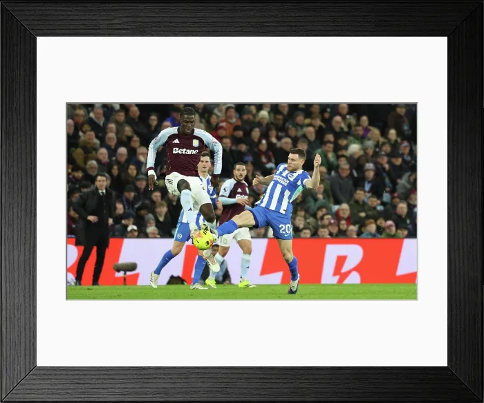 Framed Print : Aston Villa v Brighton and Hove Albion Premier League 11FEB26 Framed Print : Aston Villa v Brighton and Hove Albion Premier League 11FEB26