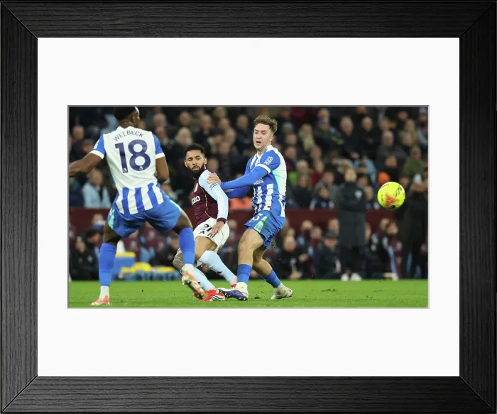 Framed Print : Aston Villa v Brighton and Hove Albion Premier League 11FEB26 Framed Print : Aston Villa v Brighton and Hove Albion Premier League 11FEB26