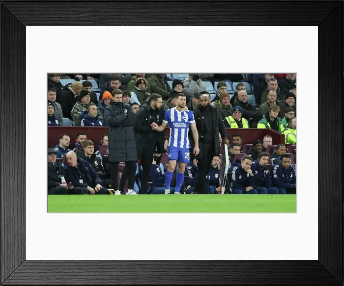 Framed Print : Aston Villa v Brighton and Hove Albion Premier League 11FEB26 Framed Print : Aston Villa v Brighton and Hove Albion Premier League 11FEB26
