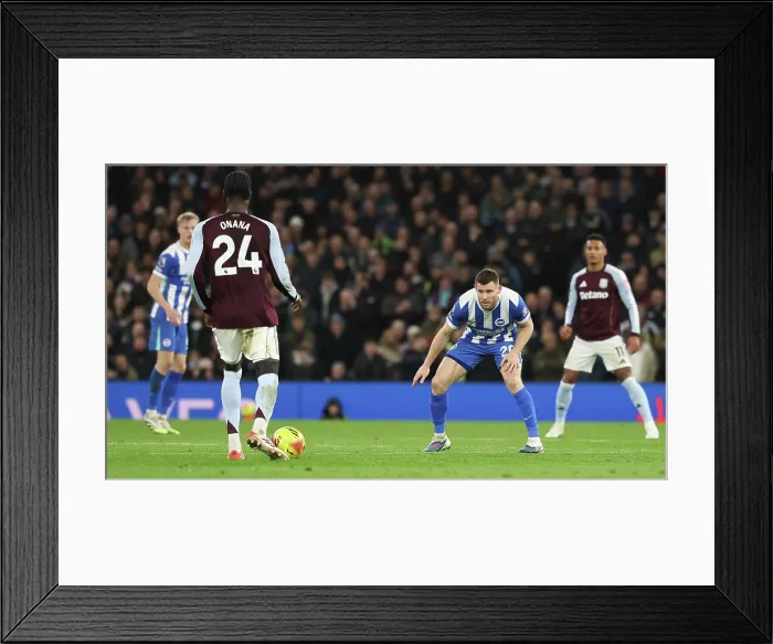 Framed Print : Aston Villa v Brighton and Hove Albion Premier League 11FEB26 Framed Print : Aston Villa v Brighton and Hove Albion Premier League 11FEB26