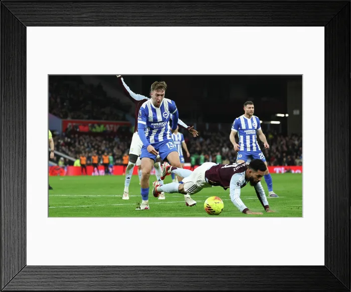 Framed Print : Aston Villa v Brighton and Hove Albion Premier League 11FEB26 Framed Print : Aston Villa v Brighton and Hove Albion Premier League 11FEB26