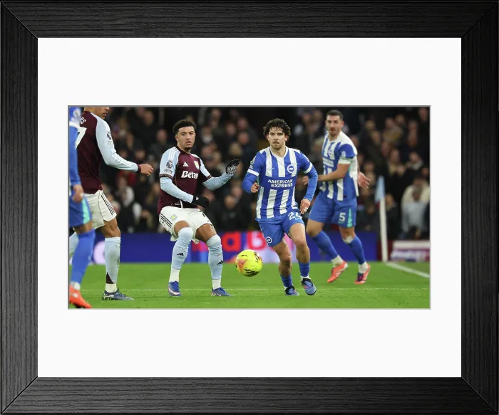 Framed Print : Aston Villa v Brighton and Hove Albion Premier League 11FEB26 Framed Print : Aston Villa v Brighton and Hove Albion Premier League 11FEB26