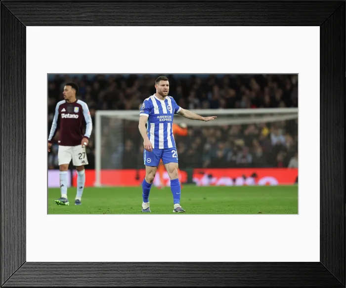 Framed Print : Aston Villa v Brighton and Hove Albion Premier League 11FEB26 Framed Print : Aston Villa v Brighton and Hove Albion Premier League 11FEB26
